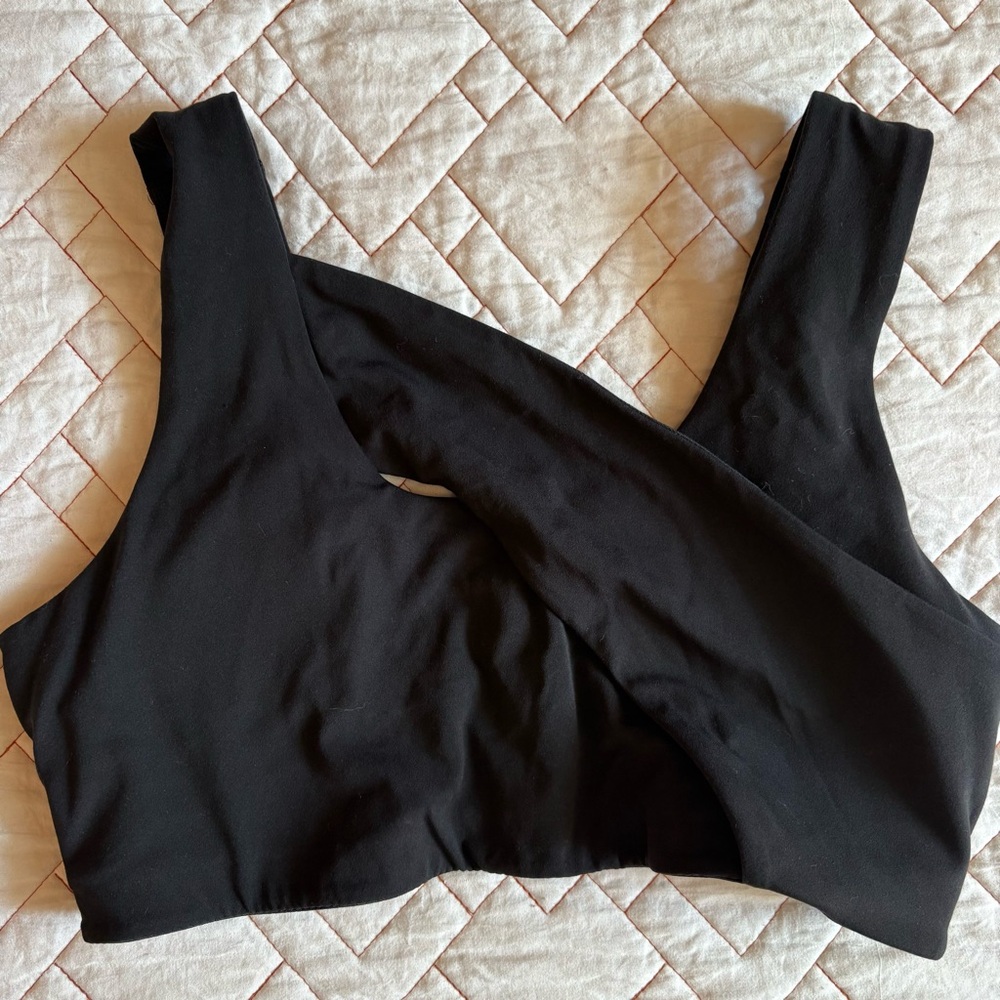 Lululemon Black Cross-Front Sports Bra